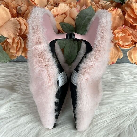 Jeffrey Campbell Faux Fur Mule In Pink Size 8.5 - Picture 4 of 9